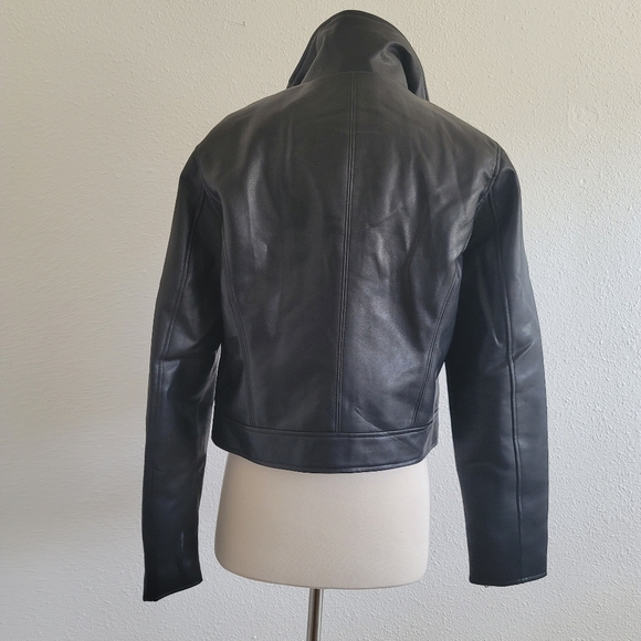 BLANK DENIM MOTO JACKET - Picture 12 of 15